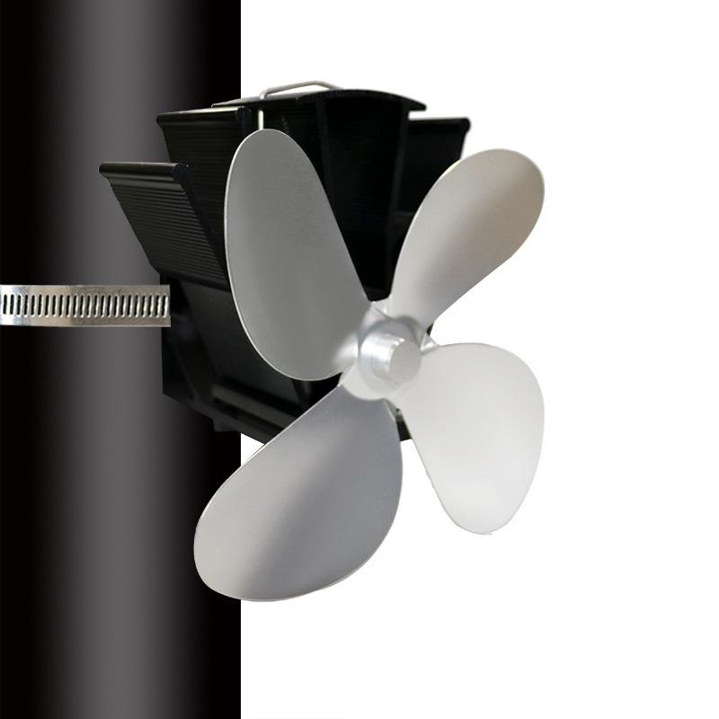 Thermodynamic Wall Mounted Fireplace Fan - no Magnets - Gold