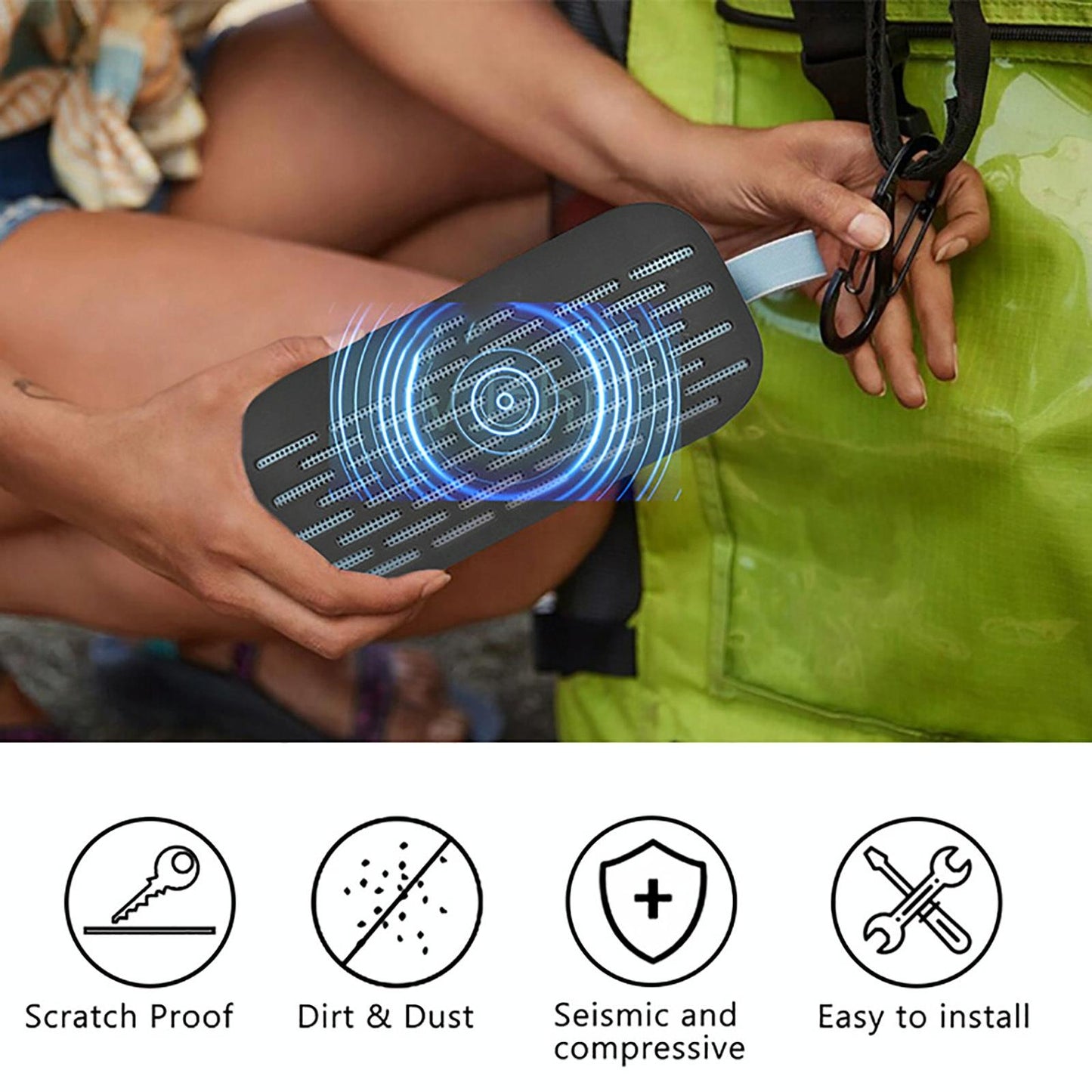 Flexible Silicone Cover for Bose Soundlink Bluetooth Speaker - Dustproof - White