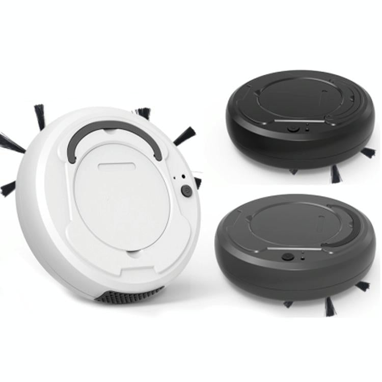 Smart 3-in-1 Robot Vacuum with Wet / Dry Mopping - Rechargeable & Auto Cleaning - Black - Black