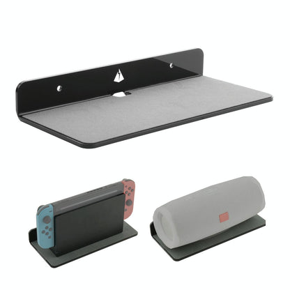 Bluetooth Speaker Wall Storage Bracket - Home Living Room Organizer - Black