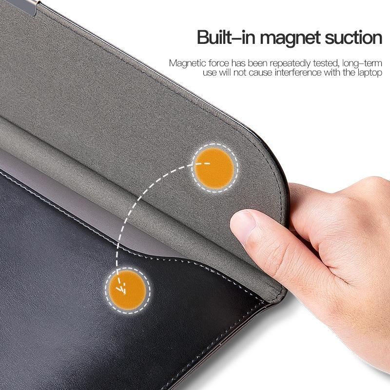 Leather Laptop Sleeve - Ultra-thin and Stylish - Brown