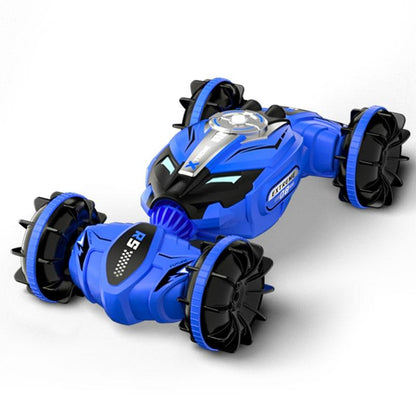Double-sided 2.4g Rc Amphibious Car - 4wd - Blue