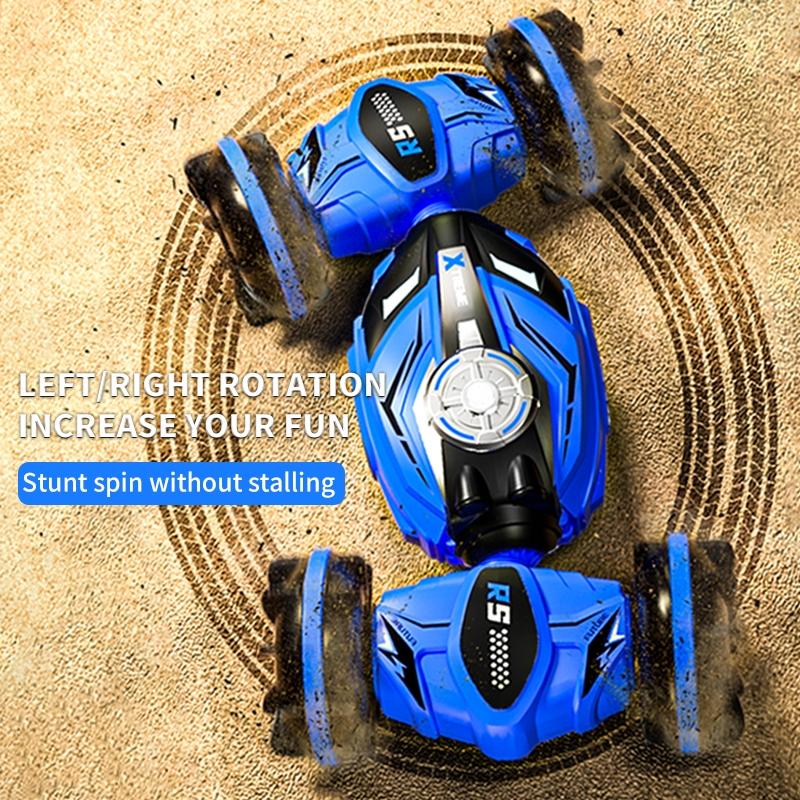 Double-sided 2.4g Rc Amphibious Car - 4wd - Blue