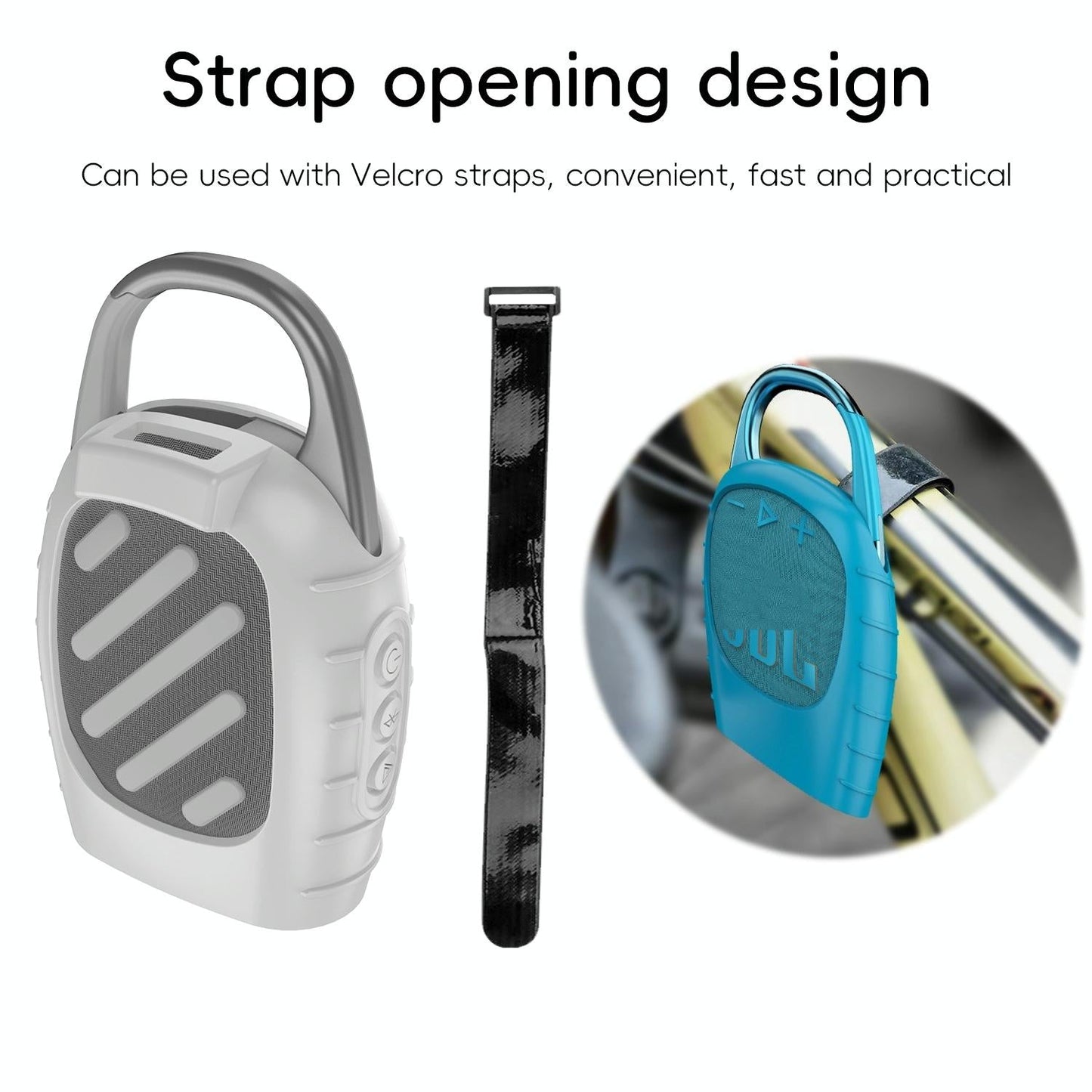 Shockproof Silicone Case for Jbl Clip 5 Bluetooth Speaker - Blue