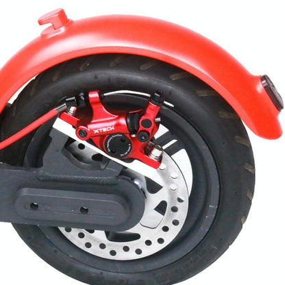 Upgraded 3-in-1 Scooter Brake & Seat Set for Xiaomi M365 Pro - Red Brake + Black Adapter
