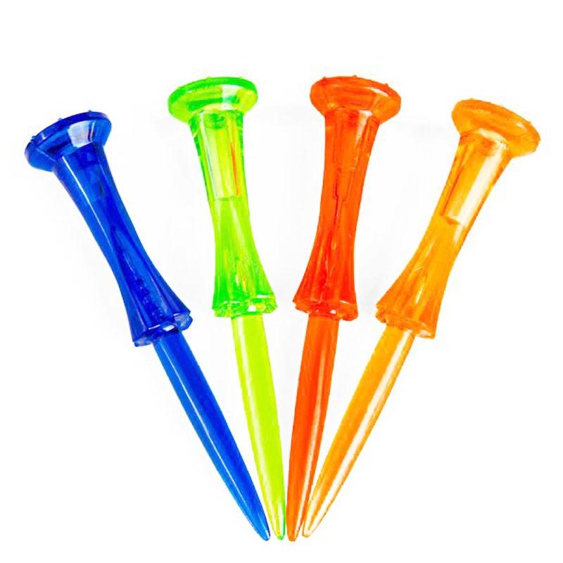 20-pack Golf Ball Tees - Durable 8-point Crown Tip for Competition - Anti-hitting - Green