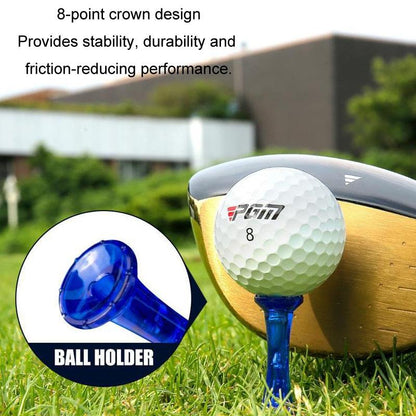 20-pack Golf Ball Tees - Durable 8-point Crown Tip for Competition - Anti-hitting - Green