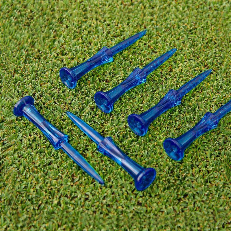 20-pack Golf Ball Tees - Durable 8-point Crown Tip for Competition - Anti-hitting - Green