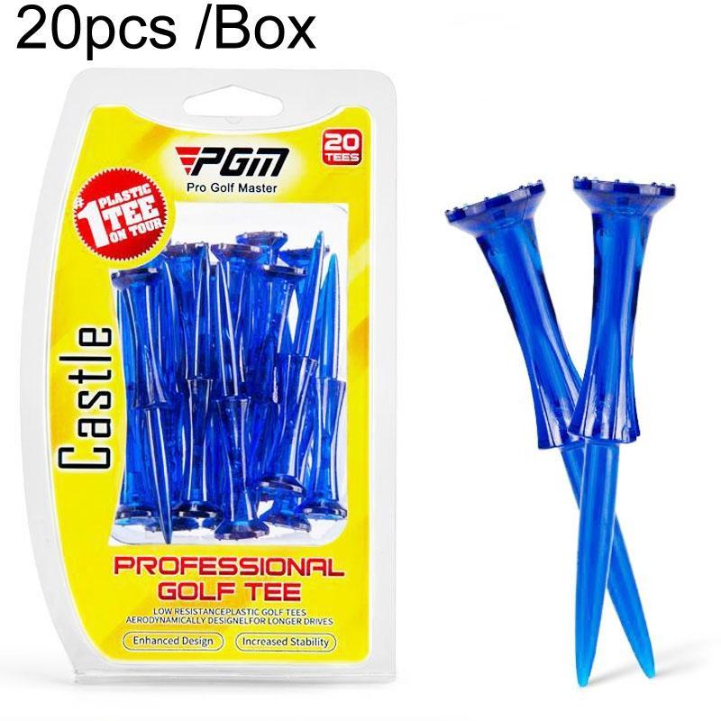 20-pack Golf Ball Tees - Durable 8-point Crown Tip for Competition - Anti-hitting - Green