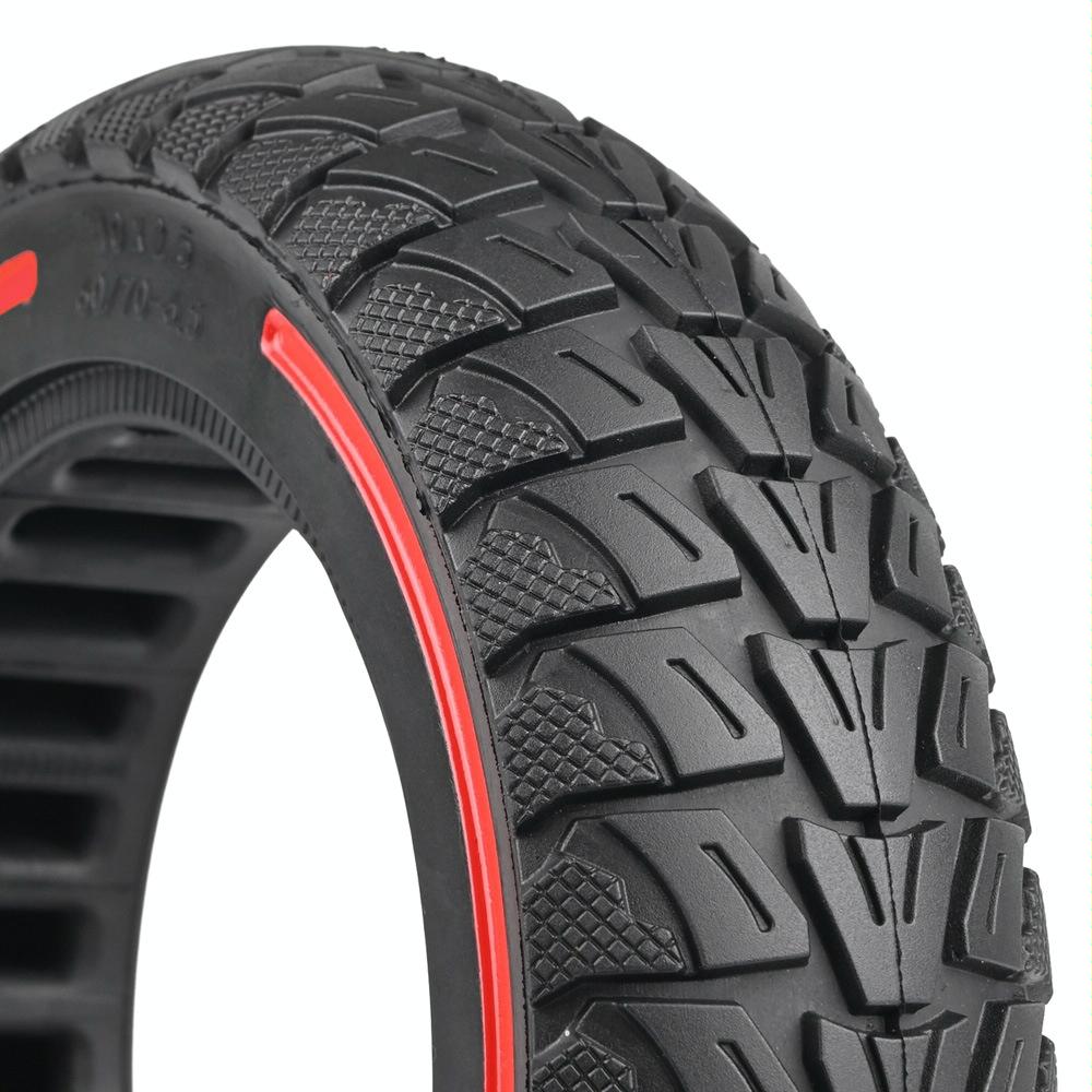 Ninebot Max G30 Electric Scooter - 10x2.5 Solid Tire in Flick Colour - Red