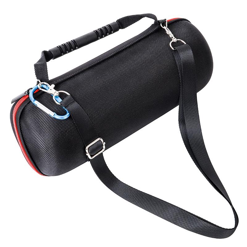 Jbl Pulse 4 Speaker Cover with Strap & Carabiner - Portable & Protective - Black + Gray