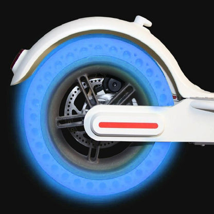 8.5 Inch Shock-absorbing Honeycomb Solid Tire for Xiaomi Mijia M365 - Fluorescent Pattern - Fluorescent Blue