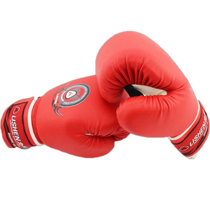 Muay Thai Training Gloves - Thickened For Fitness - Red