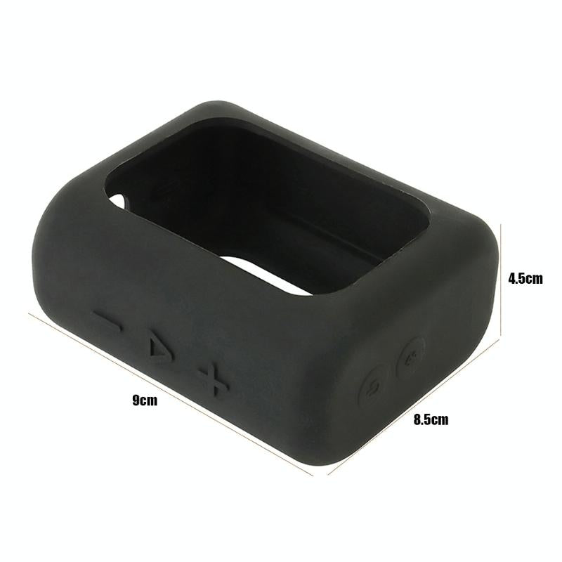 Portable Silicone Cover for Jbl Go3 Speaker with Carabiner - Black