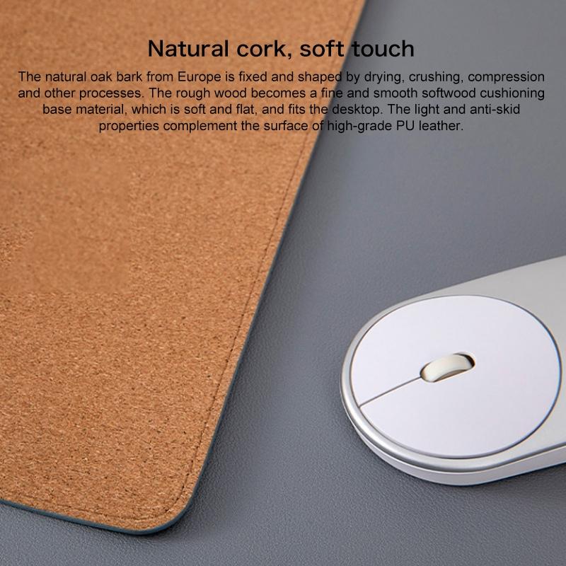 Waterproof Non Slip Desk Pad For Large Mice - Black