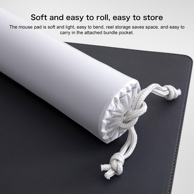 Waterproof Non Slip Desk Pad For Large Mice - Black