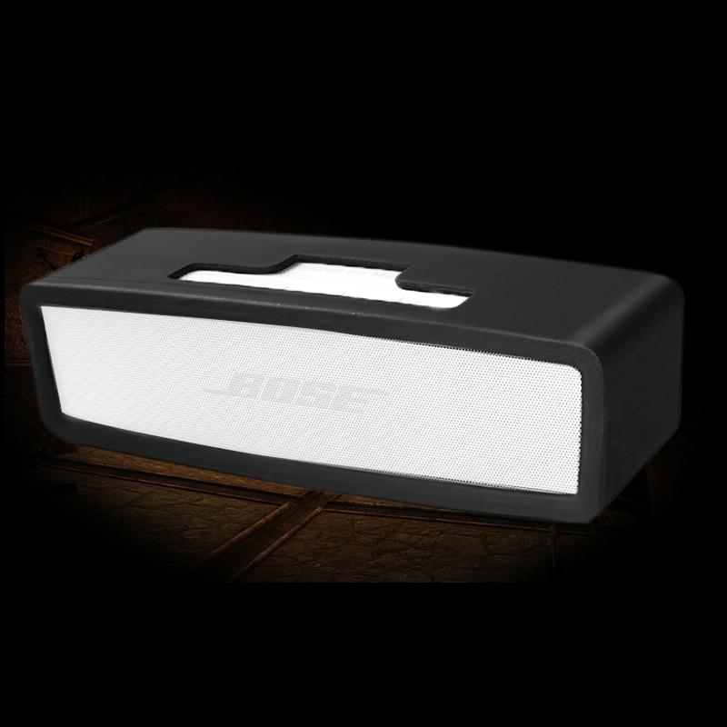 Shockproof Soft Silicone Case for Bose Soundlink Mini 1 / 2 Bluetooth Speaker - Black
