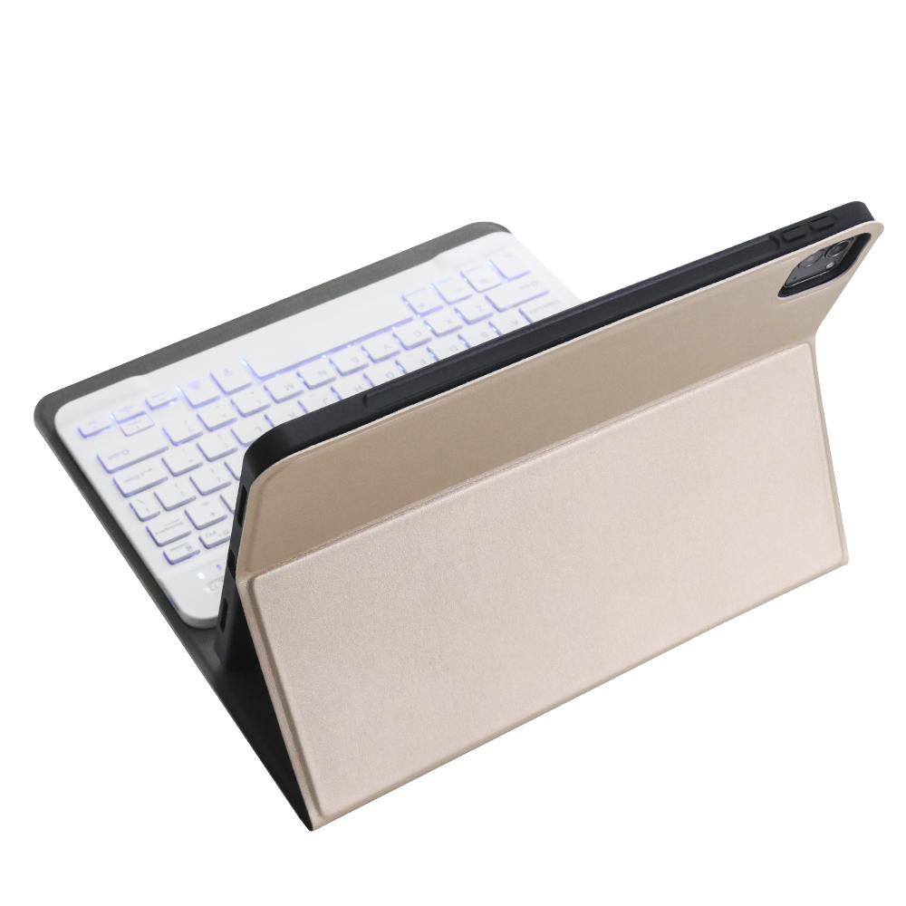 Detachable Bluetooth Keyboard Case For Ipad Pro 11 With Backlight & Pen Slot - Black