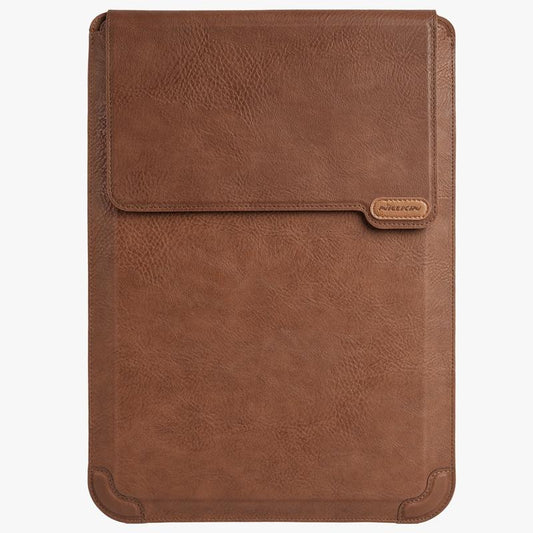 16.0 Inch Water Wave Texture Laptop Sleeve - Versatile Design - Brown