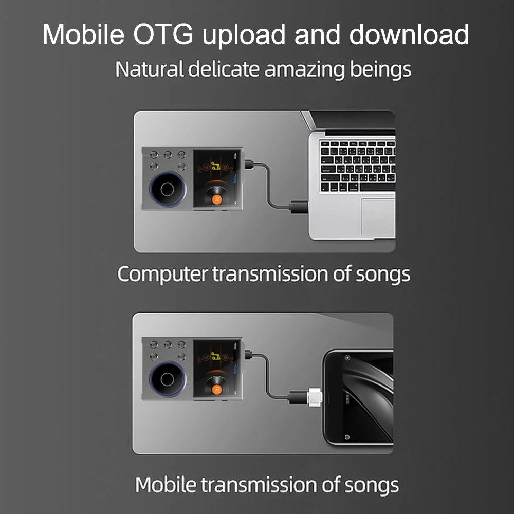 2.4 Inch Hifi Bluetooth Music Player Dsd256 Mastering Sound Quality 16Gb+16Gb Memory - Black - 16Gb+8Gb