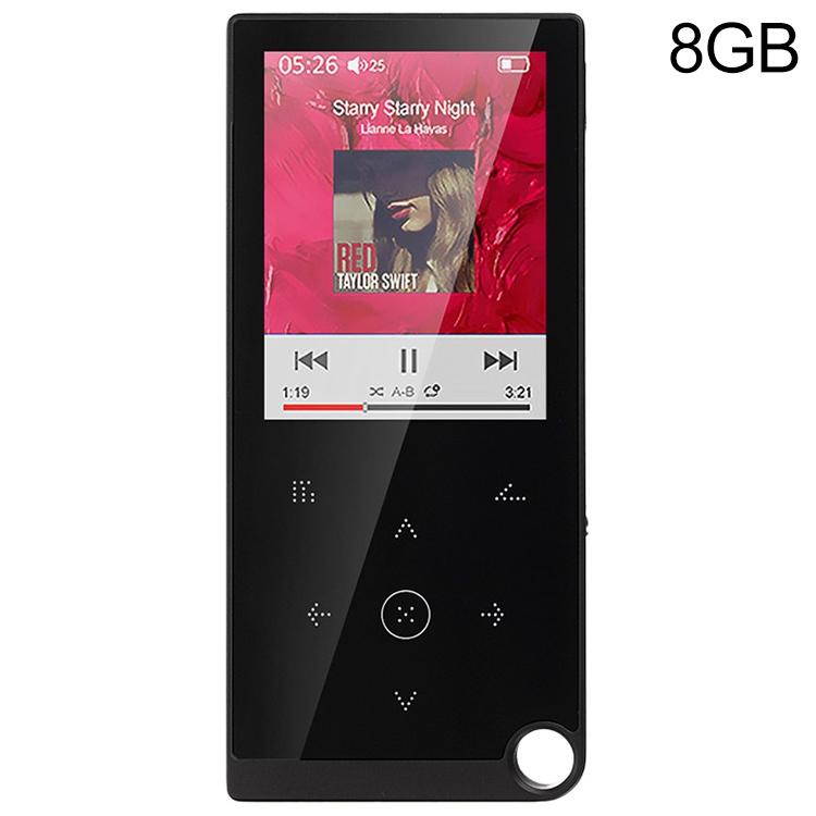 2.4 Inch Touch Mp4 / Mp3 Player 8Gb Memory E Book / Alarm / Timer No Bluetooth - Blue