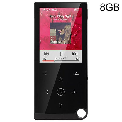 2.4 Inch Touch Mp4 / Mp3 Player 8Gb Memory E Book / Alarm / Timer No Bluetooth - Blue