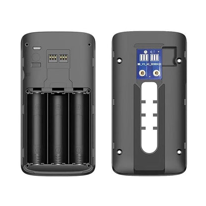 Smart Wifi Video Doorbell With Night Vision & Wide-Angle Camera - 720P Low Power Mobile Remote - Black
