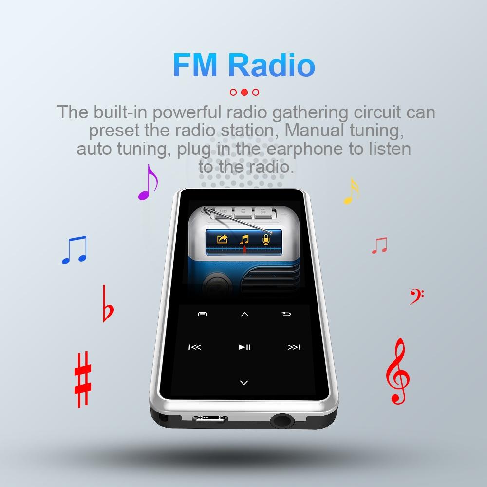Portable Bluetooth Player 8Gb Capacity Silver