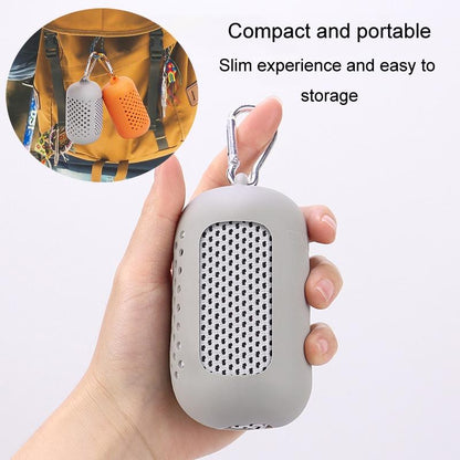 Portable Quick Dry Sports Towel Set with Silicone Sleeve and Storage Bag - 30x80cm - Orange - 30X90Cm