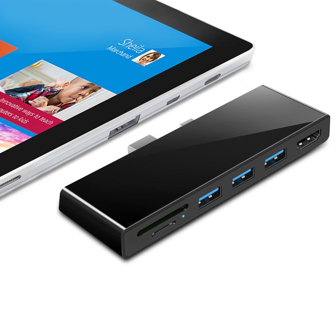 3-Port Usb 3.0 + Hdmi + Sd / Tf Card Reader Hub With 4K Hdmi Adapter