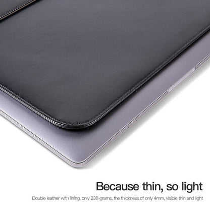 Leather Laptop Sleeve - Ultra-thin and Stylish - Brown