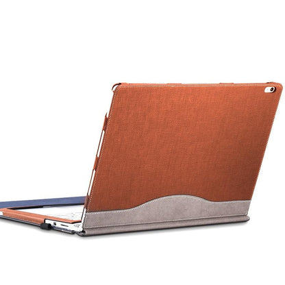 13.5 Inch Protective Sleeve for Microsoft Surface Book 2 in Pu Leather - Gentleman Gray