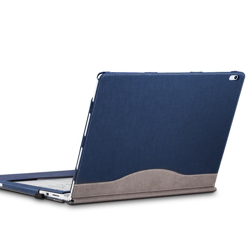 13.5 Inch Protective Sleeve for Microsoft Surface Book 2 in Pu Leather - Gentleman Gray