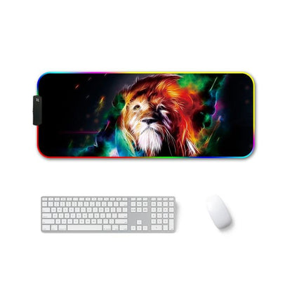 Rgb Non Slip Mouse Pad With Thermal Transfer - Snow Peak