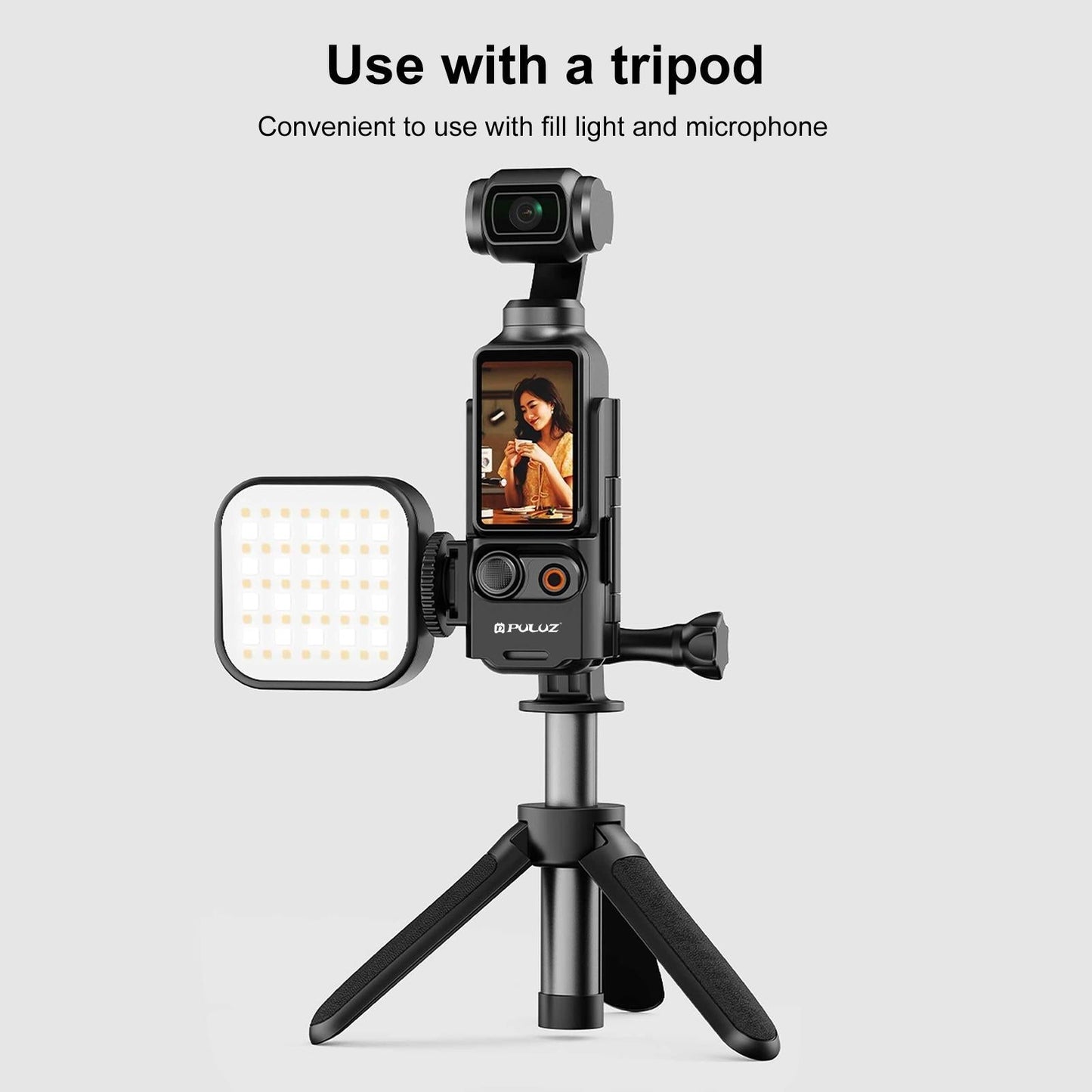 Expansion Frame For Dji Osmo Pocket Cold Shoe Adapter Black