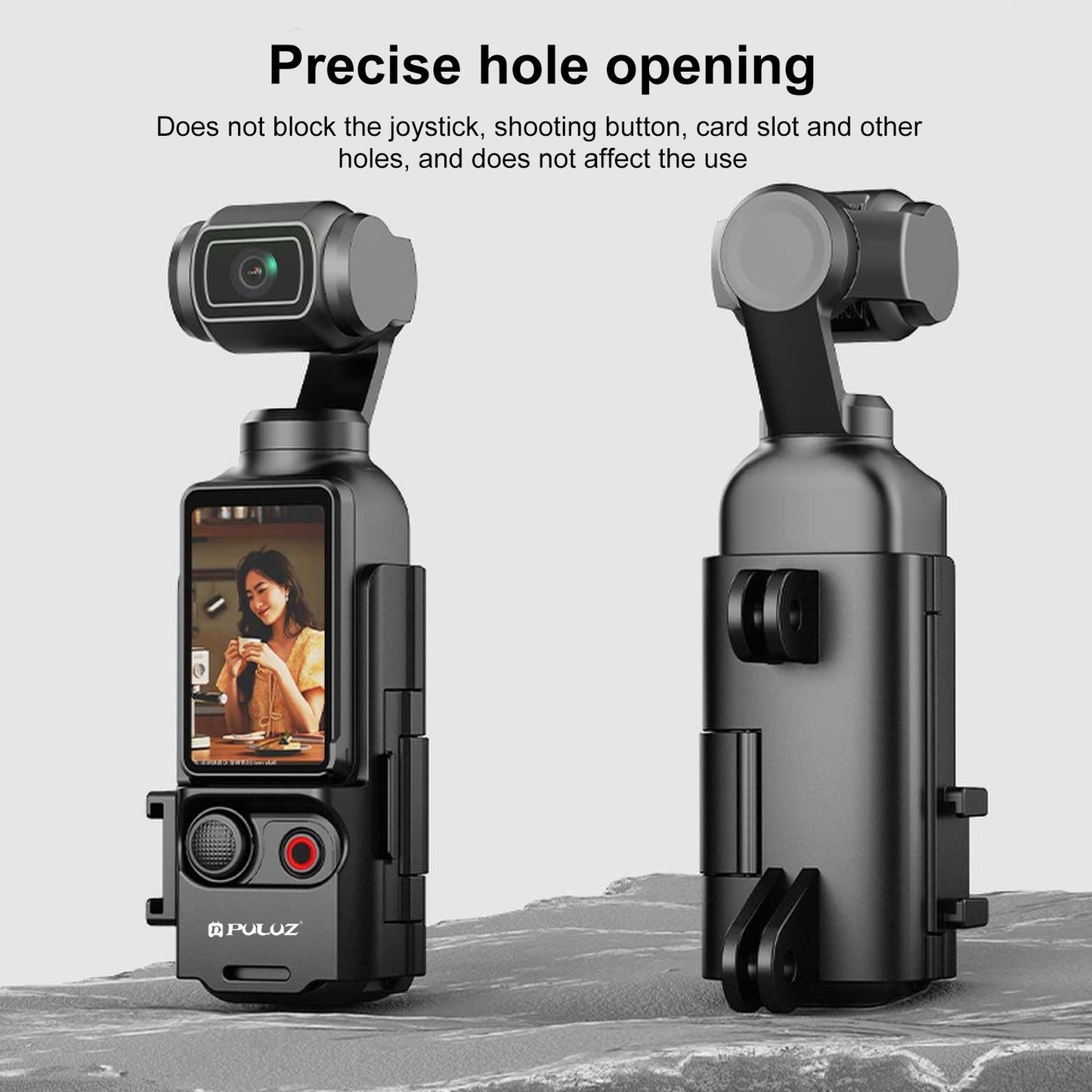 Expansion Frame For Dji Osmo Pocket Cold Shoe Adapter Black