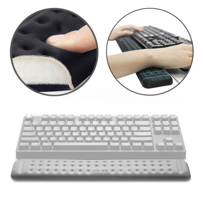 Memory Foam Keyboard Wrist Rest & Mouse Pad - Black