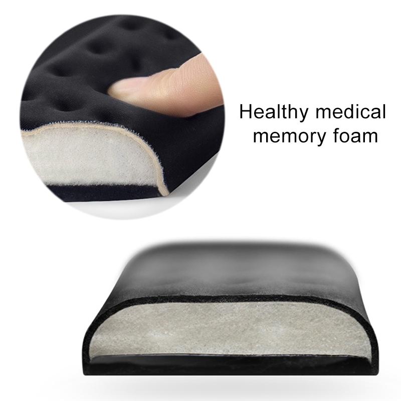 Memory Foam Keyboard Wrist Rest & Mouse Pad - Black