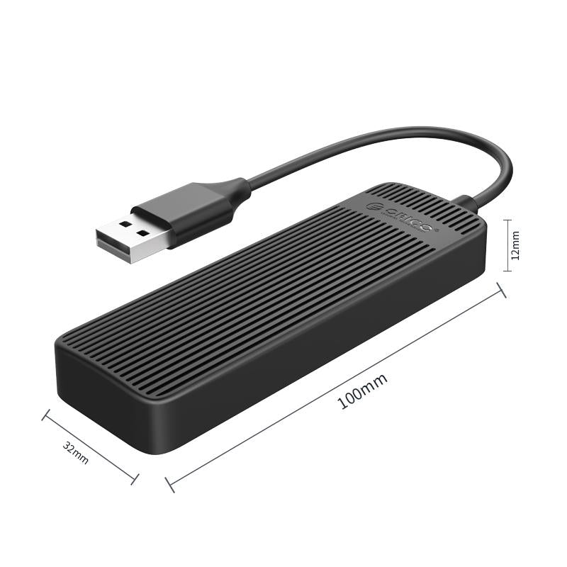 High-Speed 4-Port Usb 2.0 Hub 480Mbps - Black