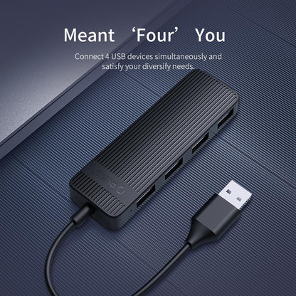 High-Speed 4-Port Usb 2.0 Hub 480Mbps - Black