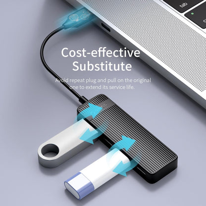 High-Speed 4-Port Usb 2.0 Hub 480Mbps - Black
