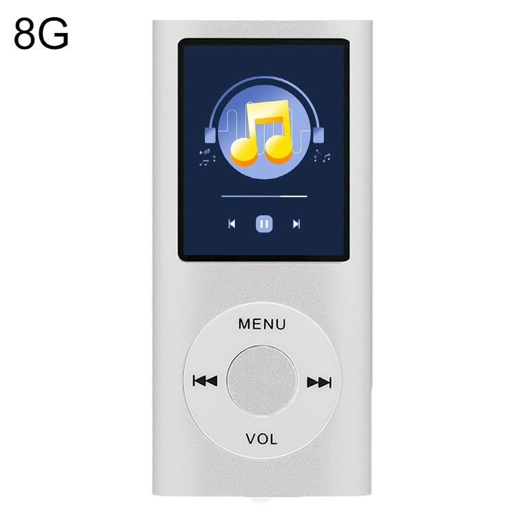 1.8 Inch Metal Mp4 Player + 16G Tf Card + Earphone + Cable - Green - With Earphone+Cable