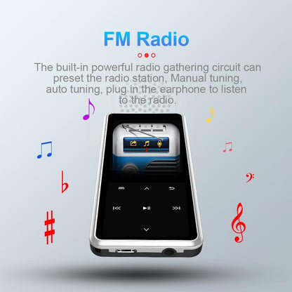 Portable Bluetooth Player 16Gb Capacity Silver
