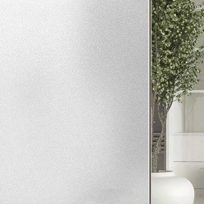 30cm Wide Electrostatic Frosted Window Film for Thermal Insulation - Glue-Free White Matte - 45Cm Wide/Meter