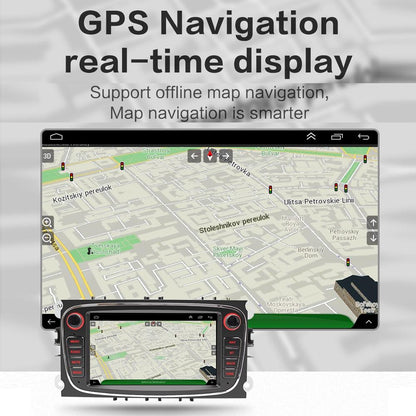 7 Inch Android Navigation Radio For Ford Focus - Bluetooth Rds 1 + 32G - Silver 2 + 64G