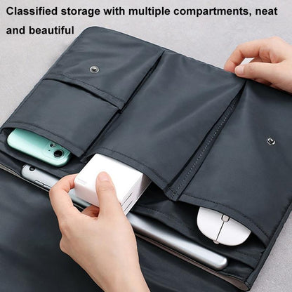 13 Inch Multi-layer Laptop Sleeve - Waterproof & Shock-absorbing Storage Bag - White - 15 Inch