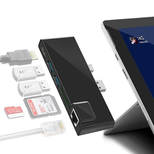 4K Hdmi Adapter With Rj45 Usb 3.0 And Sd / Tf Reader