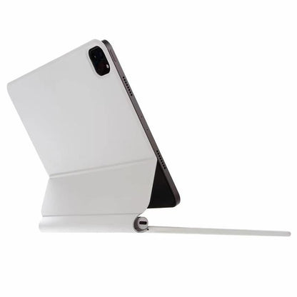 Bluetooth Keyboard Leather Case With Touch Pad - Bp129 - White