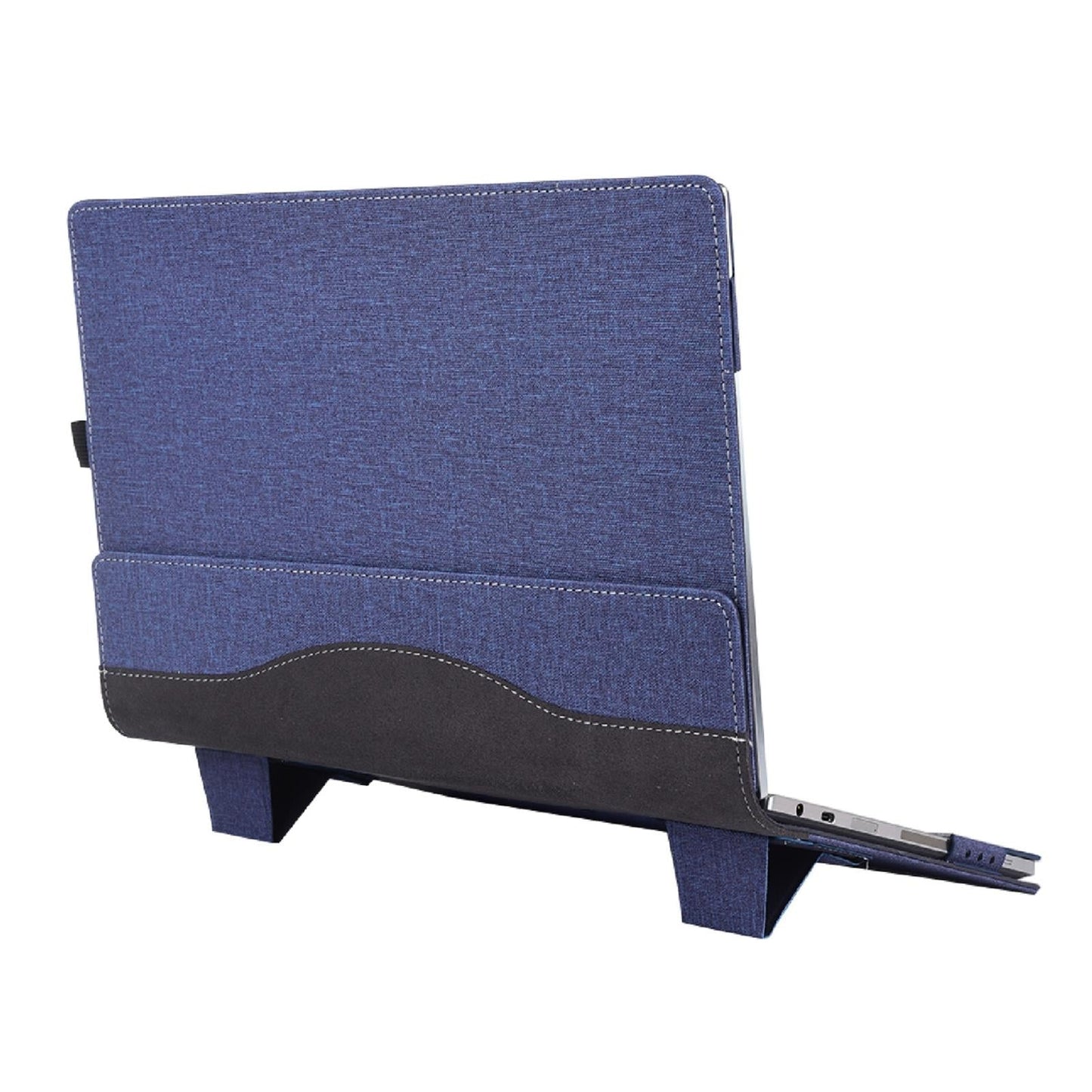 Protective Leather Laptop Case With Stand - 13.3 Inch - Dark Blue - For Samsung Galaxy Book Pro