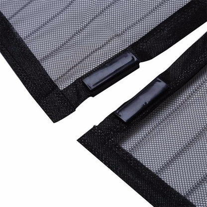 190x100cm Magnetic Mosquito-proof Screen Door Curtain - Magic Mesh - Black